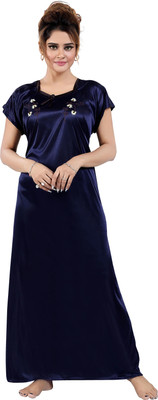 HouseOfCommon Women Nighty(Blue)