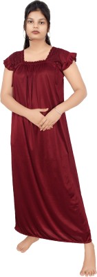 Hargun Women Nighty(Maroon)