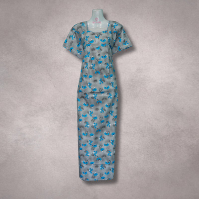kushinights Women Nighty(Blue)