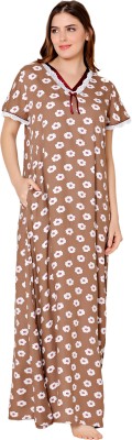 BodyCare Women Nighty(Brown)