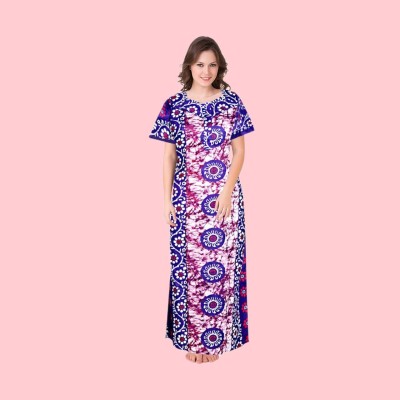 NEXT FASHION HUB Women Nighty(Purple)