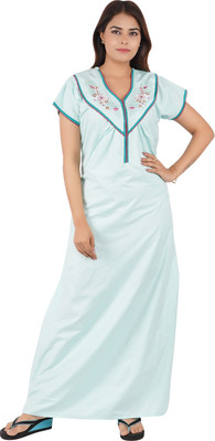 INSTRY Women Nighty(Blue)