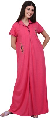 Shree Shyam Women Nighty(Pink)