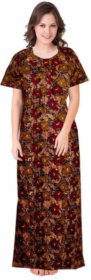 YUKATA Women Nighty(Brown)