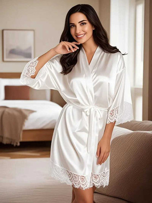 Mixopia Women Robe(White)