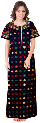 SHRIGANESH ENTERPRISES Women Nighty(Multicolor)