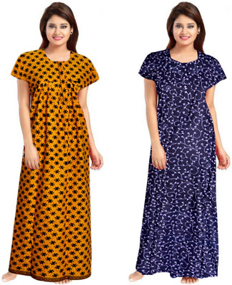 Saaviyo International Women Nightdress(Multicolor)