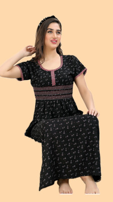 JaaS Trends Women Nighty(Dark Blue)