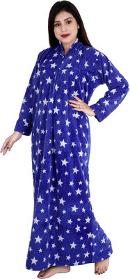 Dreamom Women Nighty(Dark Blue)