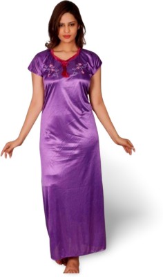 MAITRA FASHION Women Nighty Set(Purple)