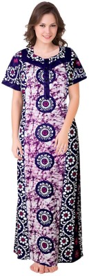 Dhanlaxmi Women Nighty(Purple)