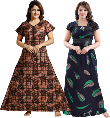 Nighty King Women Nighty(Multicolor)
