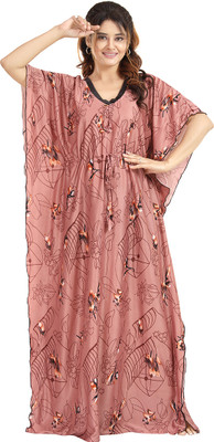 DreamBe Women Nighty(Brown)