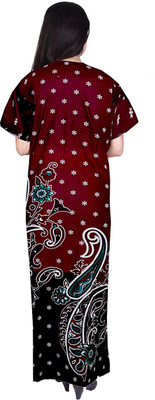 VRSU Women Nightdress(Maroon)