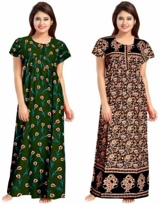 impression Women Nighty(Green)