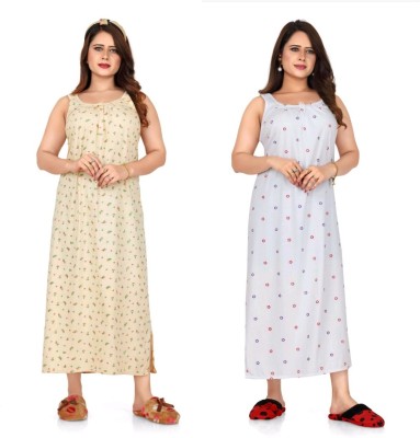 ananya 18 Women Nighty(Multicolor)