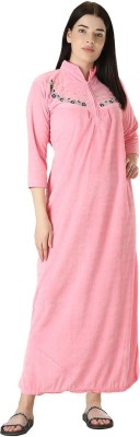 Glossia Women Nighty(Pink)