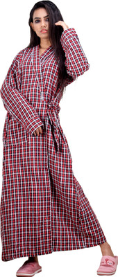 CLYMAA Women Robe(Maroon)