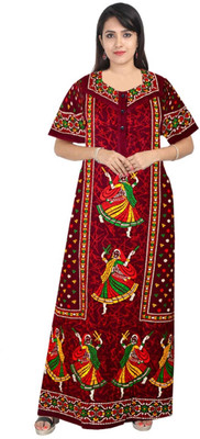 VRSU Women Nighty(Multicolor)
