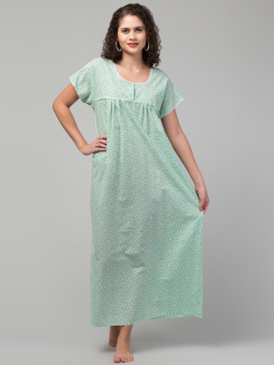 CROWN KING GARMENTS Women Nighty(Multicolor)