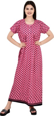 LDHSATI Women Nighty(Pink)