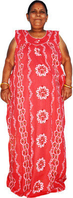 aaapremises Women Nighty(Green)