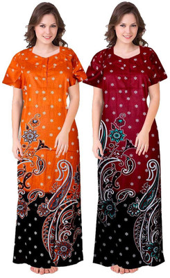 Shri Janki Saree Women Nighty(Multicolor)