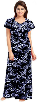 VILAKSHAN Flared/A-line Gown(Blue)