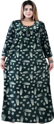 Balnce Collection Women Nighty(Green)