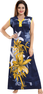INNER BEATS Women Nighty(Multicolor)