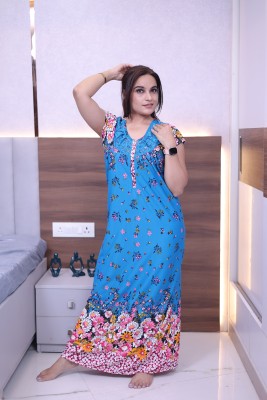 For You For Me Women Nighty(Blue)