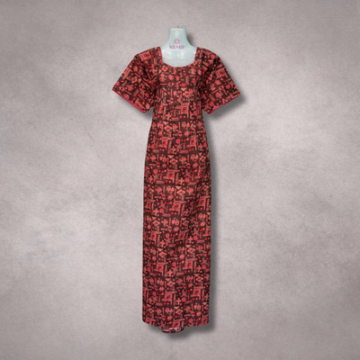 KUSHINIGHTES Women Nighty(Pink, Black)