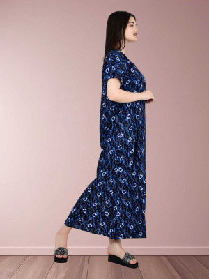 LDHSATI Women Nighty Set(Multicolor)