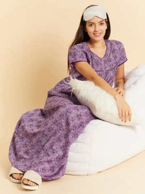 SWEET DREAMS Women Nighty(Purple)