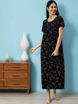 Kryptic Women Nighty(Green)