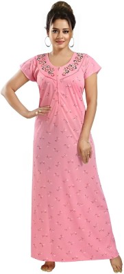 Endrilla Women Nighty(Pink)