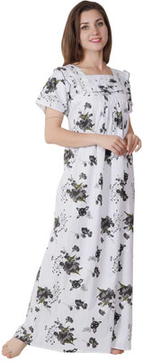LDHSATI Women Nighty(Black)