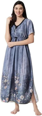 HR creation Women Nighty(Blue)