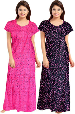 SUNIL Women Nightdress(Multicolor)