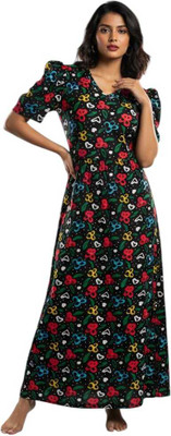 MAGS FASHION Women Nightdress(Multicolor)