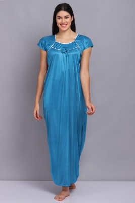 Golden Diva Women Nighty(Blue)