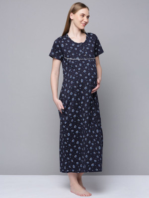 Kryptic Women Nighty(Blue)