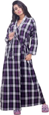 CLYMAA Women Robe(Purple)