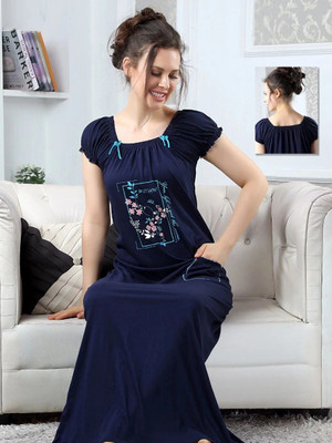 Outerwear Women Nighty(Blue)