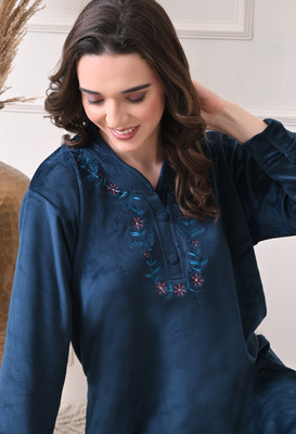 H&Y Women Nighty(Dark Blue)