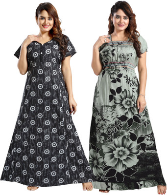 Nighty King Women Nighty(Multicolor)