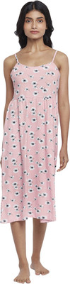Dreamz by Pantaloons Women Nighty(Pink)