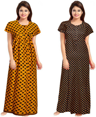 Saaviyo International Women Nightdress(Multicolor)