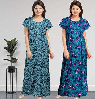 Hans Craft And Art Women Nighty(Multicolor)