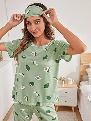 nightie Women Nightdress(Light Green)